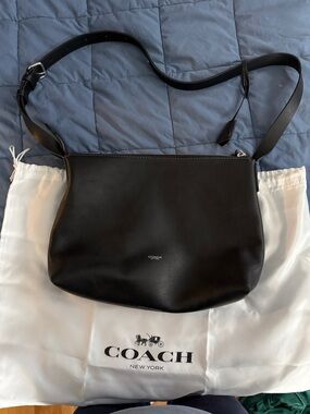 Coach Black Leather Shoulder Crossbody